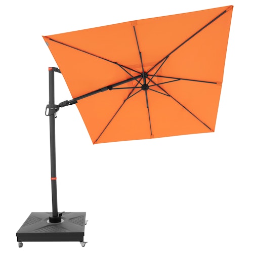 doppler Pendelschirm myZONE 210 x 210, Aluminium Anthrazit / 100 % Polyester 180 g/m²