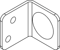 OSMO Elementhalter für Metallpfosten