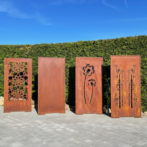 Badeko Parawand „Mohnblume“ in Edelrostoptik