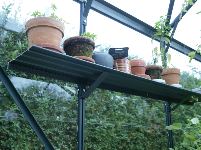 Vitavia Aluminium-Wandregal inkl. Befestigungsmaterial und Stützwinkel