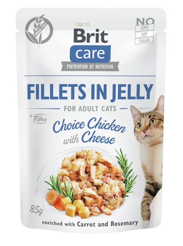 Brit Care Fillets in Jelly 85 Gramm Katzennassfutter