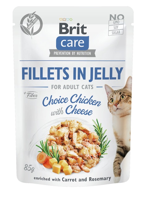 Brit Care Fillets in Jelly 85 Gramm KatzennassfutterVorschaubild