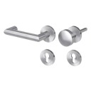 Vorschaubild Griffwerk LUCIA PROFESSIONAL Schraubtechnik FS Panik -Edelstahl matt  Rosettengarnitur -Schraubt. -Knopf R2 -WL -Stift 9mm -TS 38-50mm