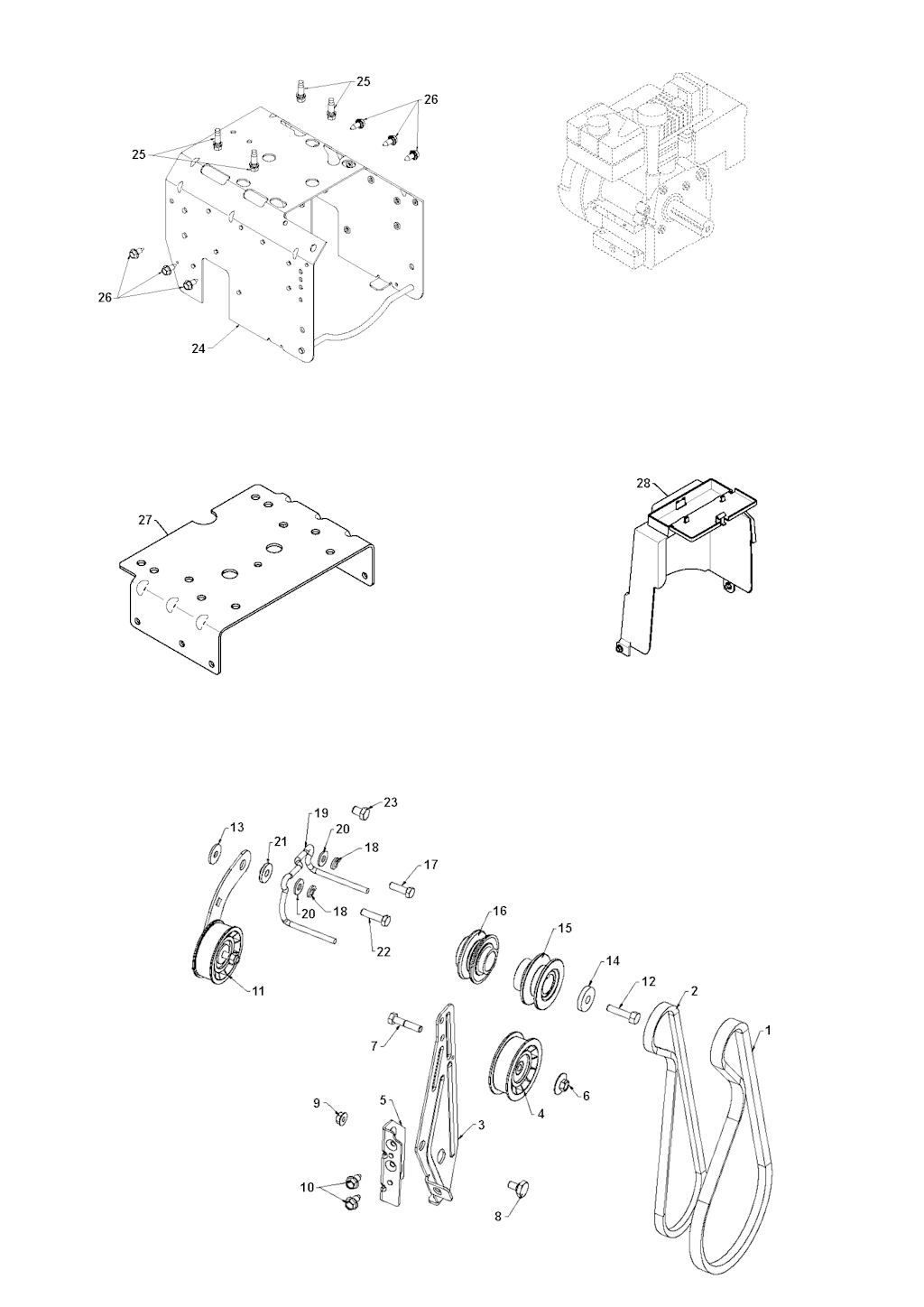 Explosionszeichnung Ersatzteile