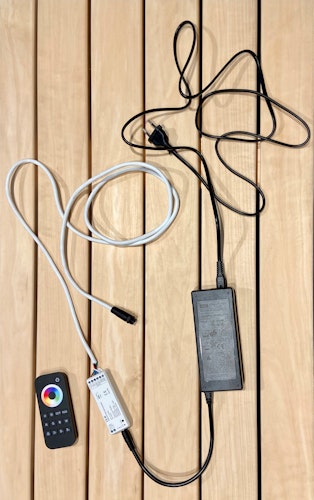 Infraworld LED-Rückenlehnenbeleuchtung Lumia für Sauna Gracil 210 / Solido Glas 167 / Solido Glas 212 / Solido 209 Ecke