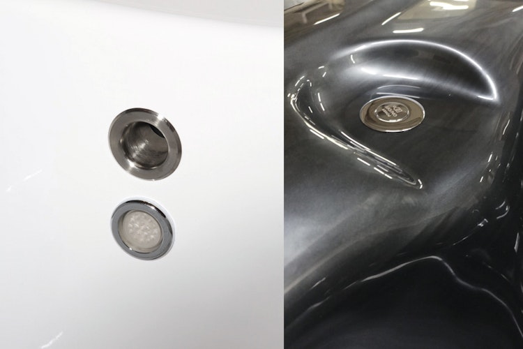 Wolff Finnhaus Badebottich Hot Tub Typ 2 Ø 200 cm mit Acrylwanne & LED-Beleuchtung