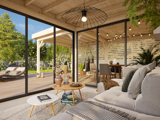 Palmako Carport/Pavillon Connect Lenna 24,9 m² Set 411 Slide