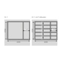 Vorschaubild Karibu Woodfeeling Mittelwand-Gartenhaus Schönbuch 2 - 38 mm