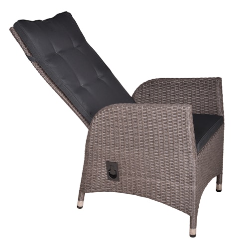 Garden Pleasure Gartenmöbel Set BRAGA 01, Tisch 220 x 100 + 6 Sessel, Polyrattan / Akazie / Kissen 100 % Polyester