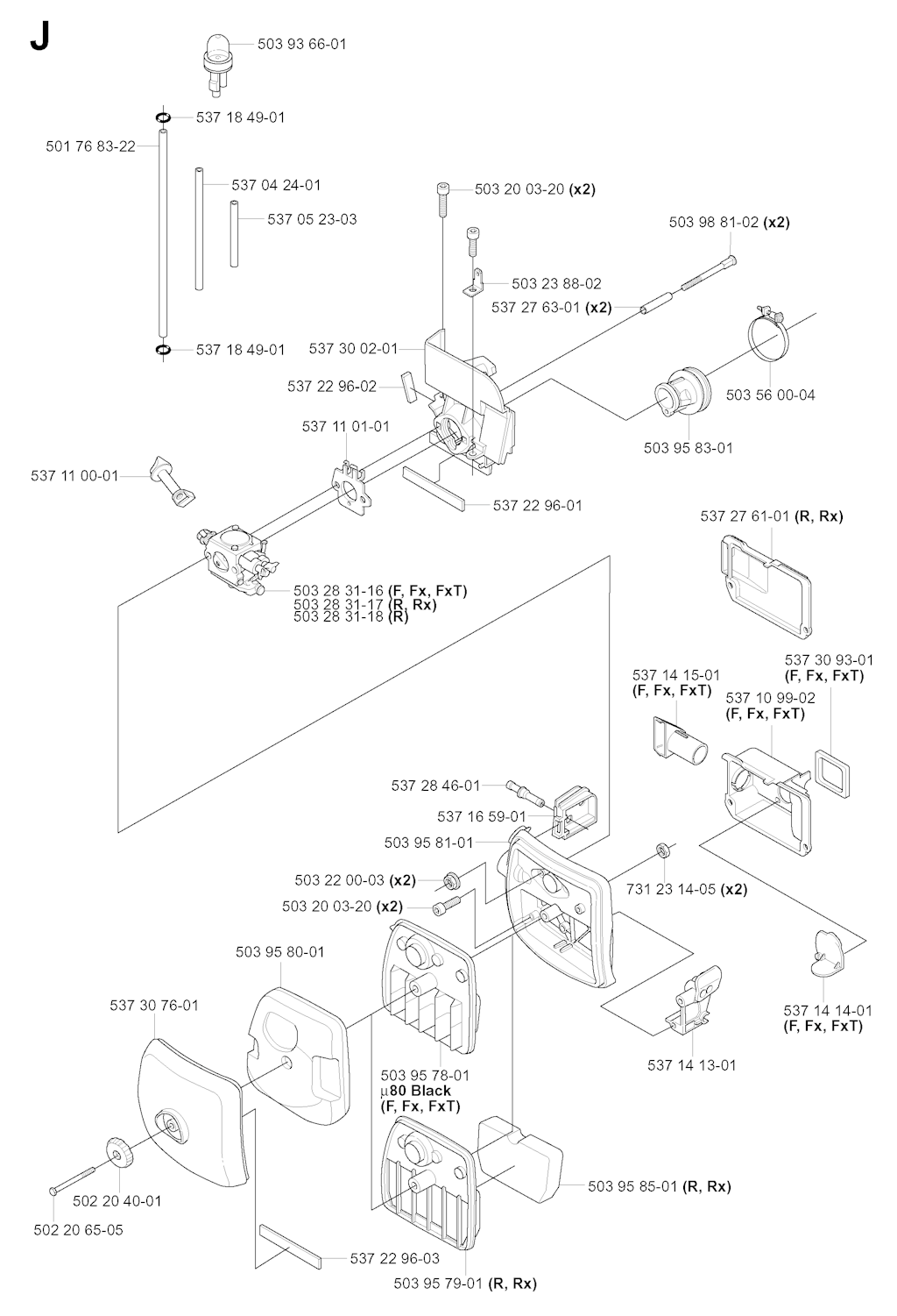 Explosionszeichnung Ersatzteile