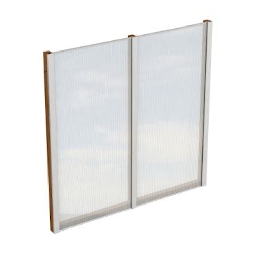 Skan Holz Seitenwände aus Polycarbonat für Terrassendach (freistehend)
