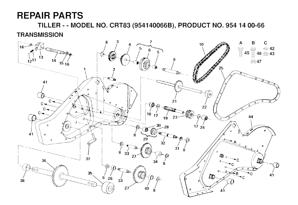 Explosionszeichnung Ersatzteile