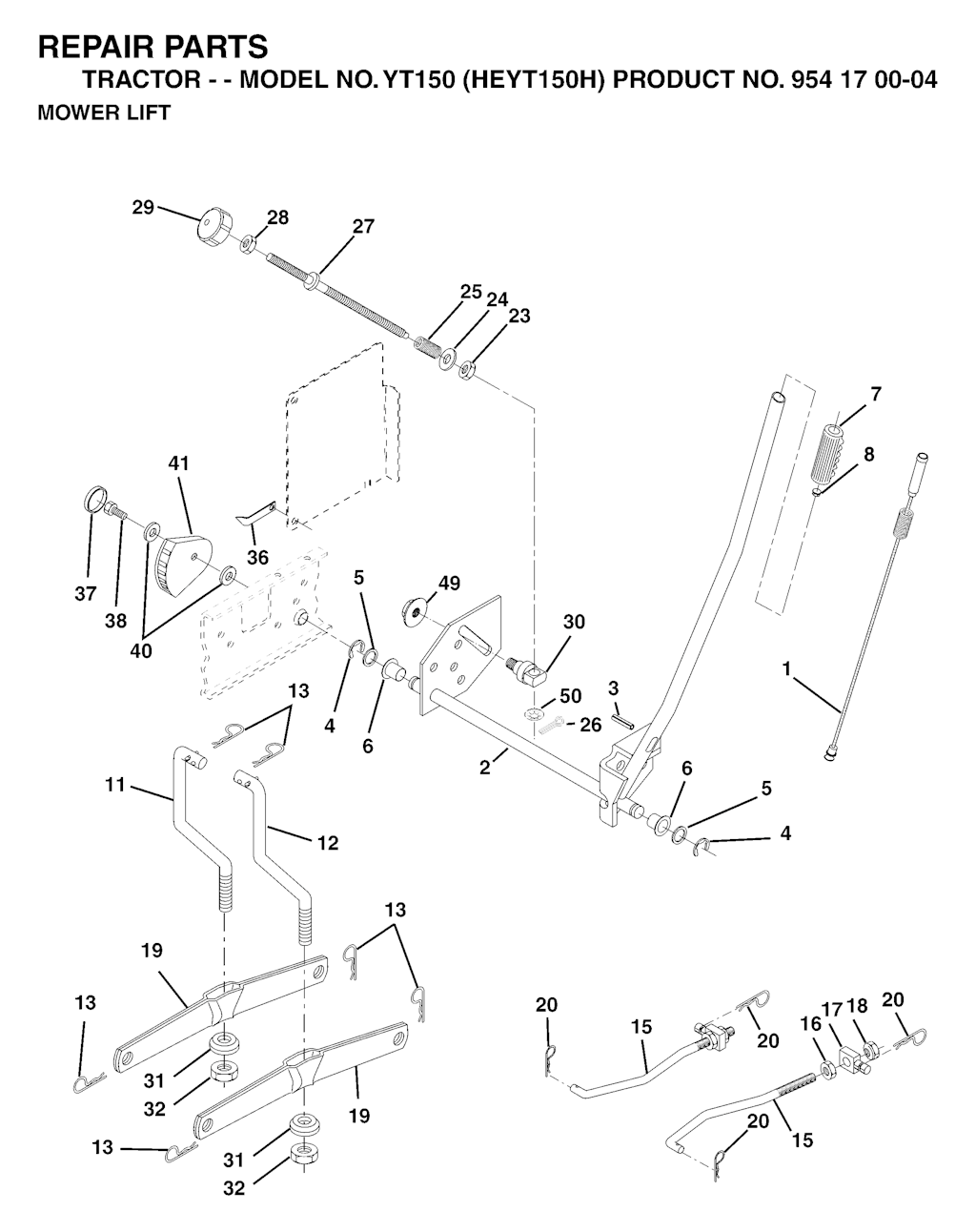 Explosionszeichnung Ersatzteile