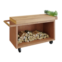 OFYR Mise en Place Table Corten 135 PRO Teakholz