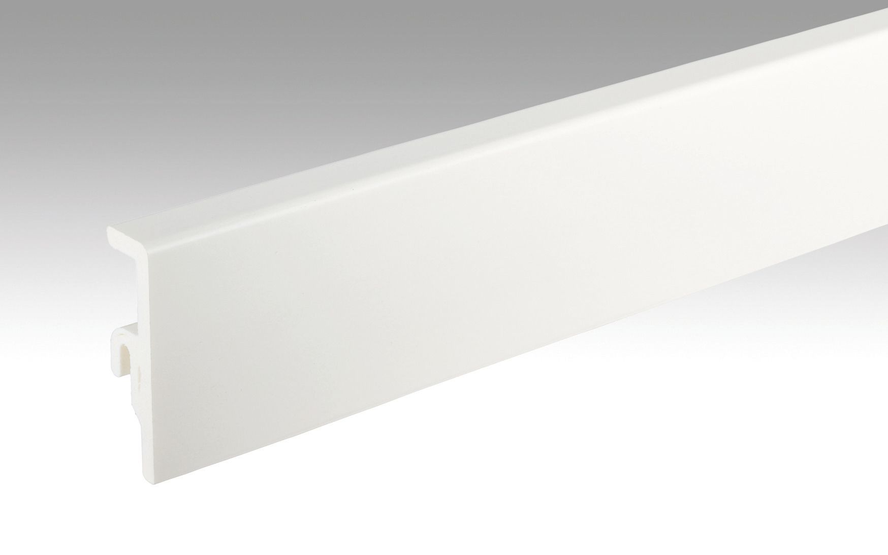 MEISTER Fussleiste Profil 20 PK Aqua  Uni weiß glänzend DF 324 - 2380 mm