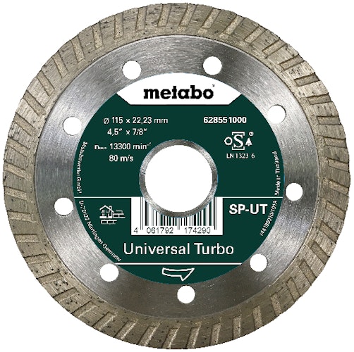 Metabo Diamanttrennscheibe 115x22,23mm"SP-UT"Universal Turbo "SP"