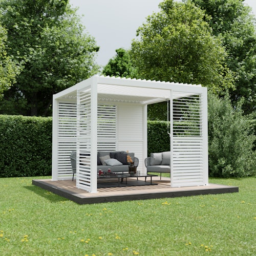 Ximax Lamellenwand (verstellbar) für Lamellendach Pergola Shade