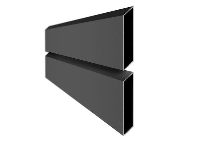 dz Alu Steckzaun-Komplettset VIDUAL Pure 100 Distanz 9 mm zum Einbetonieren