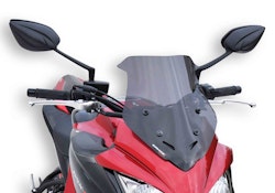 ERMAX Windschutzscheibe Sport Acrylic durchsichtig Schwarz getönt für SUZUKI GSX-S 1000F