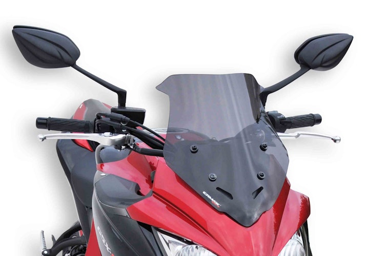 ERMAX Windschutzscheibe Sport Acrylic durchsichtig Schwarz getönt für SUZUKI GSX-S 1000F