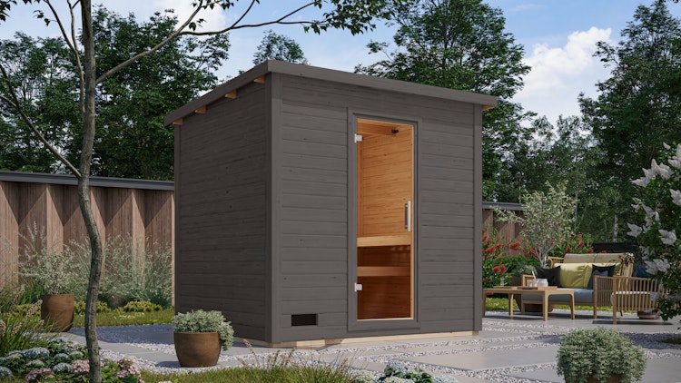 Karibu Gartensauna Saunahaus Caapi 4 inkl. gratis Sauna-Zubehörset im Wert von 234,94 €