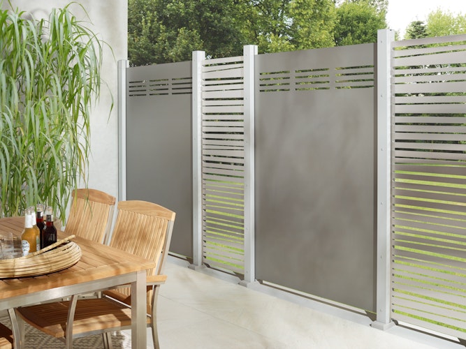 TraumGarten SYSTEM Designgitter LINEA Edelstahl