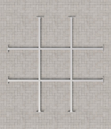 Hörmann Unterkonstruktion für Gerätehaus Juno (Pult,- Flach,- und Satteldach)