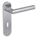 Vorschaubild Griffwerk Türgriff LUCIA PROF Kurzschild rund