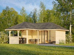 Palmako Pavillon Bianca 24,9 m² Set 209 Slide - 28 mm