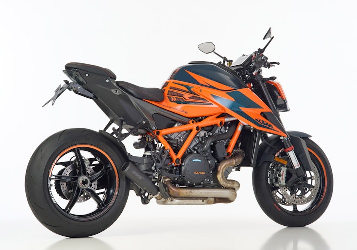 SHARK SLIP-ON Edelstahl beschichtet schwarz-matt RCT für KTM 1290 Super Duke R EURO5  