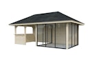 Vorschaubild Palmako Pavillon Bianca 16,6 m² Set 508 Slide Plus mit Isolierglas-Schiebetüren