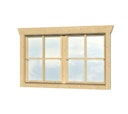 Vorschaubild Skan Holz Doppelfenster für 28 mm Blockbohlenhäuser Dreh-Funktion