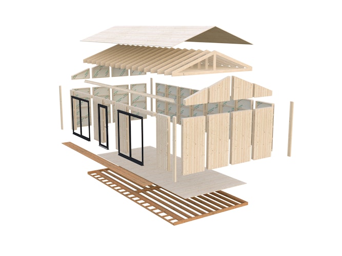 Palmako Gartenhaus Rebekka 31,8 m² - 160 mm