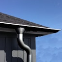 Vorschaubild Metall Dachrinnenset für Skan Holz Terrassenüberdachung Andria/Ancona 541 cm mit Kunststofffallrohr(en)