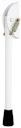 Vorschaubild Alberts® Türfeststeller Weiß 230x23mm Platte 75x20mm