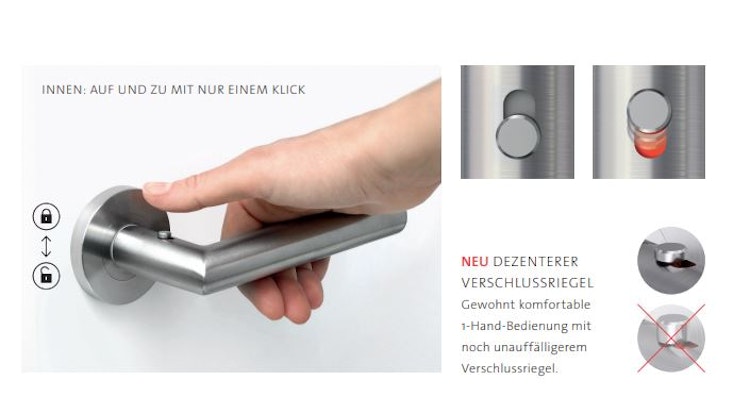 Griffwerk Türgriff smart2lock 2.0 LOREDANA PROFESSIONAL Schraubtechnik -Edelstahl poliert/matt