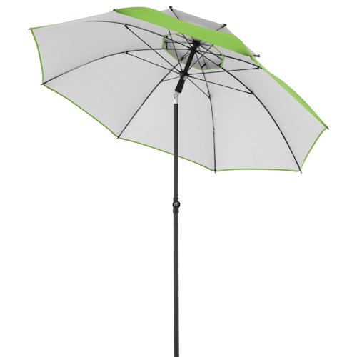 doppler Strandschirm WINDPROFI 200 Manual, Aluminium Anthrazit / 100 % Polyester 80 g/m²