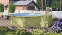Vorschaubild Karibu Pool Modell X2 470 x 470 cm mit Terrasse - kesseldruckimprägniert mit Metallecken