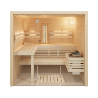 Infraworld Sauna Solido Glas Complete 212 - 40 mm Multifunktionssauna inkl. 5-teiligem gratis Zubehörset