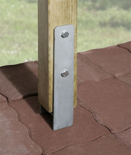 Weka H-Anker-Set für Carport DeLuxe Gr. 2 (8 Anker für 12 x 12 cm Pfosten)