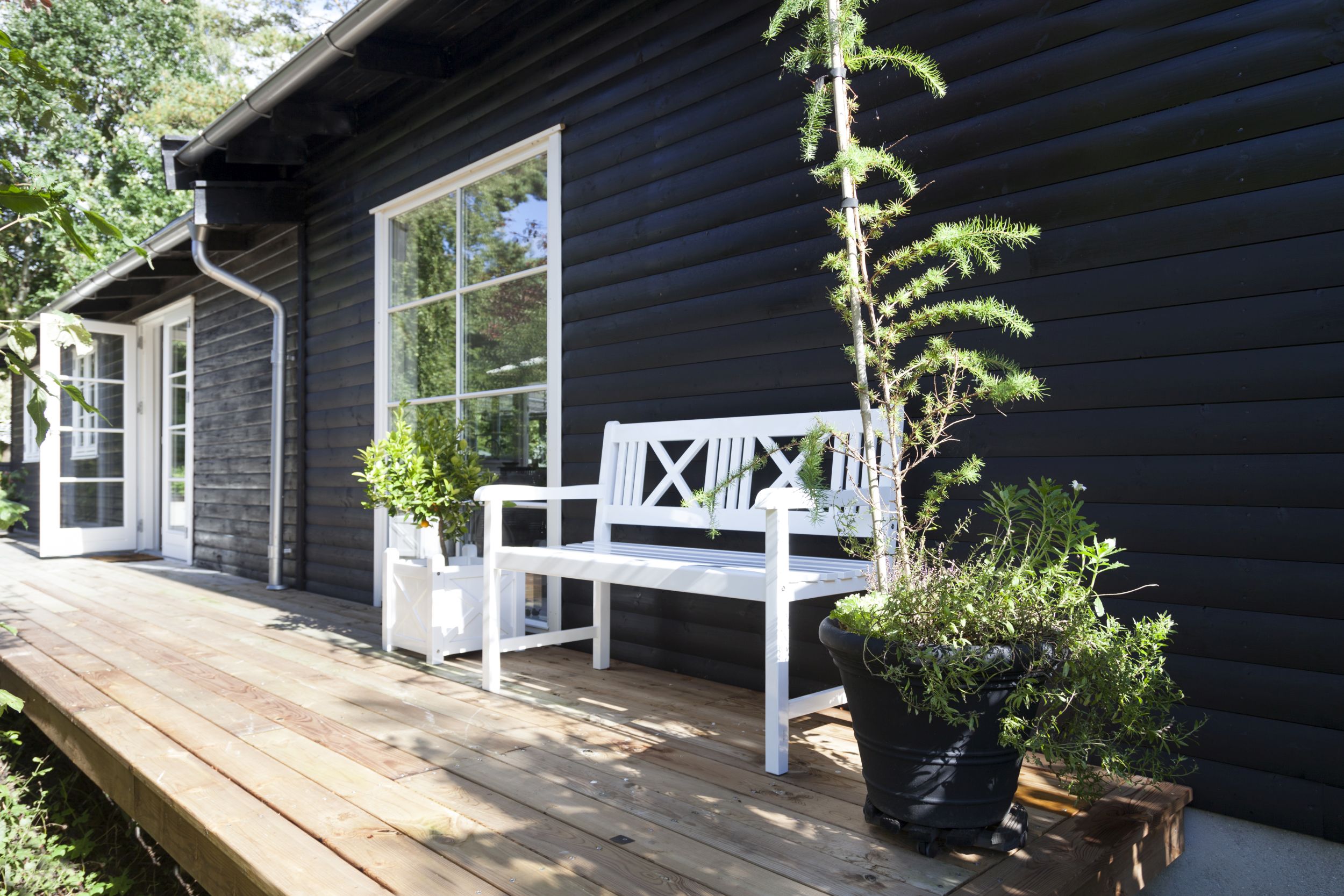 Cinas Bank ROSENBORG, Mahagoni Weiß