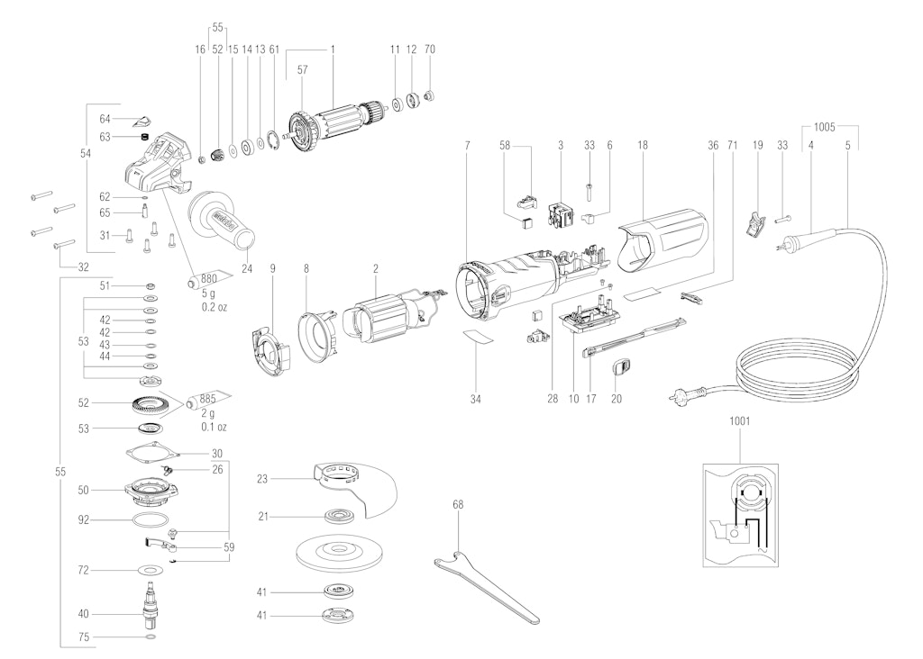 Explosionszeichnung Ersatzteile
