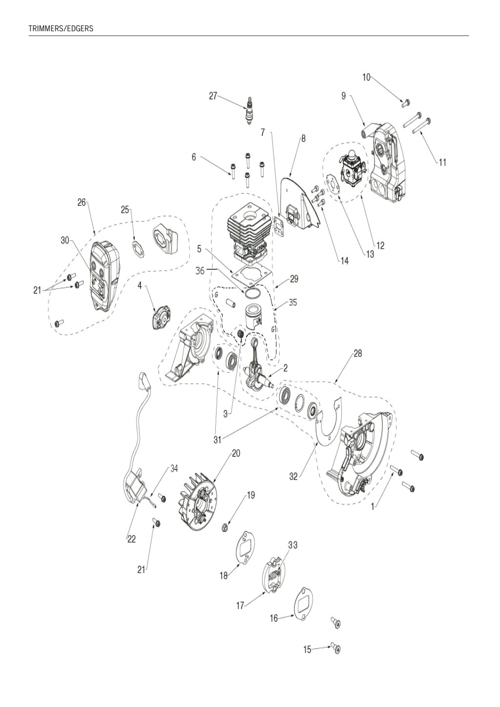 Explosionszeichnung Ersatzteile