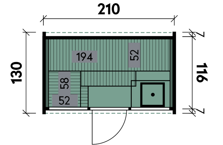 Wolff Finnhaus Saunafass Cees/Clas