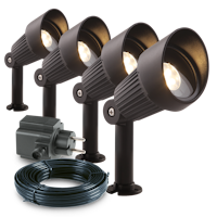 Garden Lights Strahler Focus 4er Set