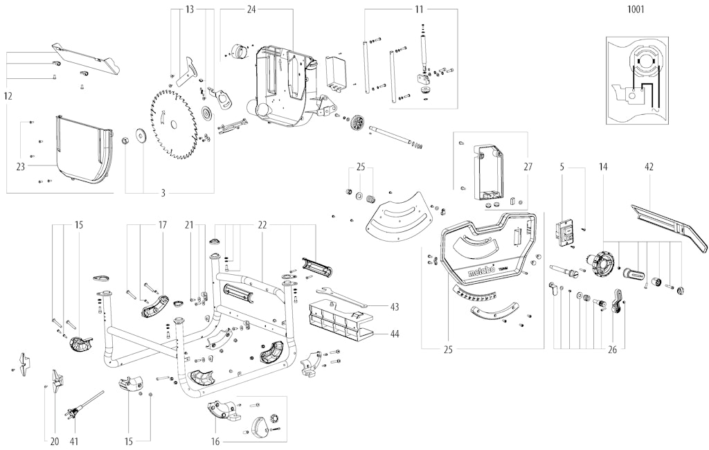 Explosionszeichnung Ersatzteile