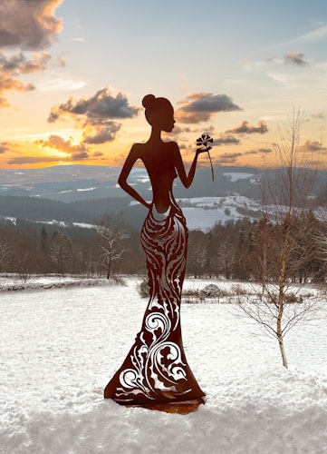 Badeko Frau „Diana“ in Edelrostoptik