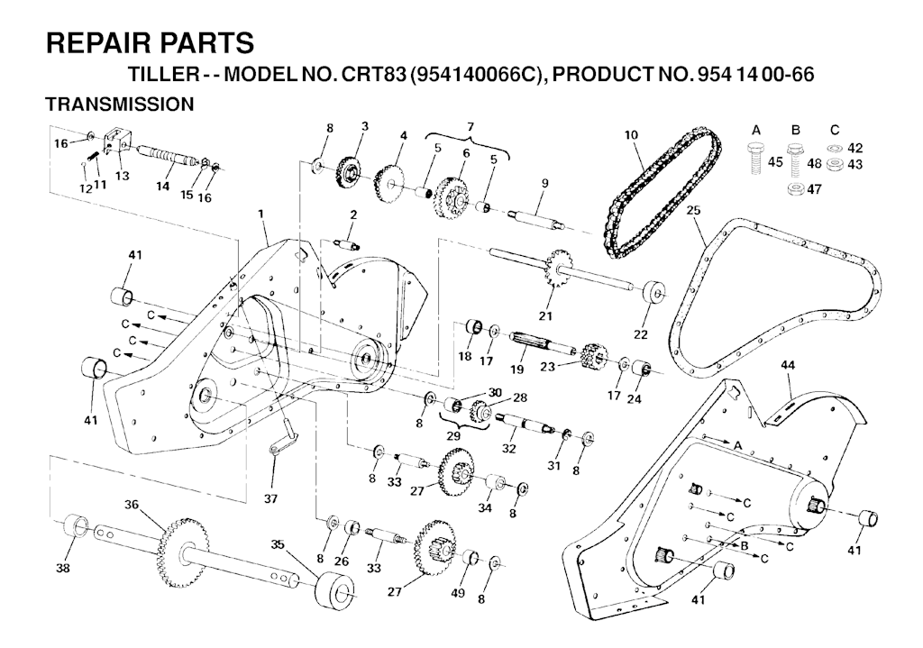 Explosionszeichnung Ersatzteile