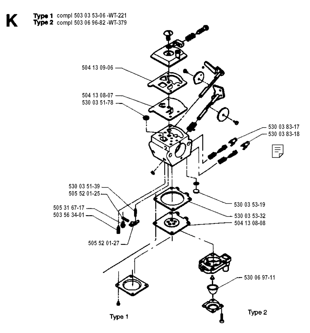 Explosionszeichnung Ersatzteile
