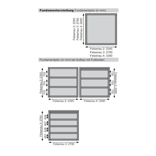 Karibu Woodfeeling Gartenhaus Felsenau 3/4/5 - 38 mm